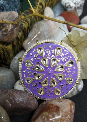 Bollywood Style Meenkari Purple Tops 2