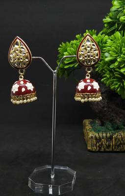 Red earrings 1