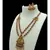Gold Plated Red & Green Studded Laxmi Pendant Temple Necklace Sets