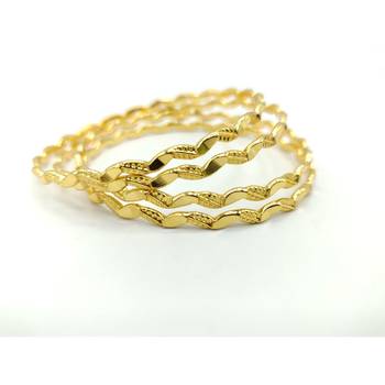 Designer Gold Plated Bangles Set Of 4 1