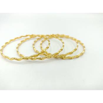 Designer Gold Plated Bangles Set Of 4 4