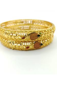 Gold plated bangles