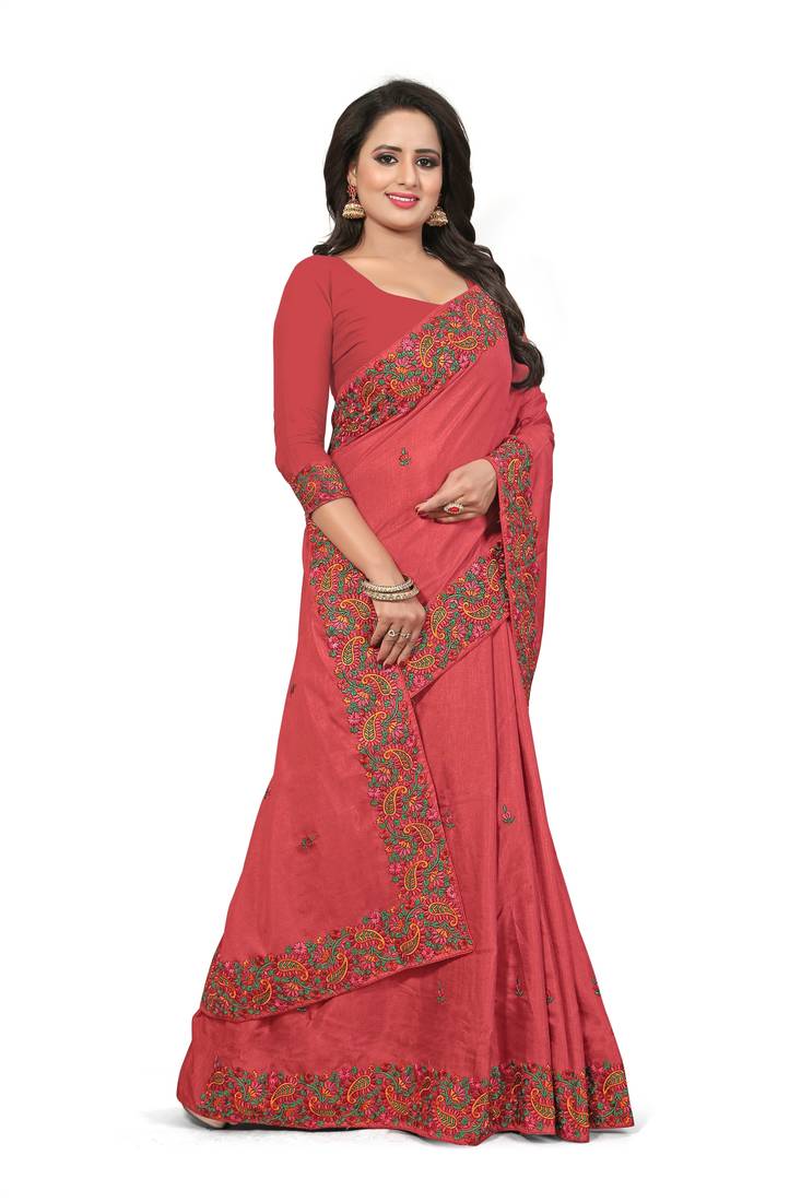 Women's Manipuri Silk Beige Printed Designer Saree With Blouse Piece main image 0
