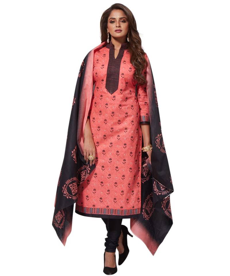 peach and black dress Panel Print Colorblock Knit Scoop Neck Jersey Maxi Dress (Peach)