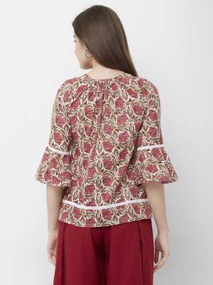 Multicolor printed cotton cotton-tops 2