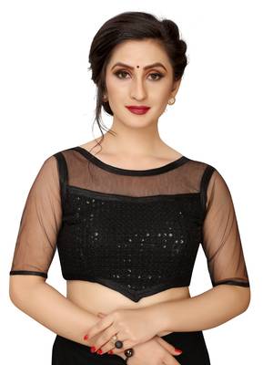 Black Net Fancy Blouse 1