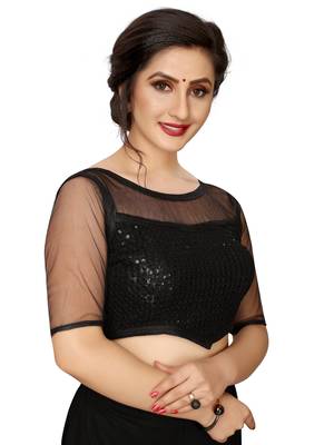 Black Net Fancy Blouse 2