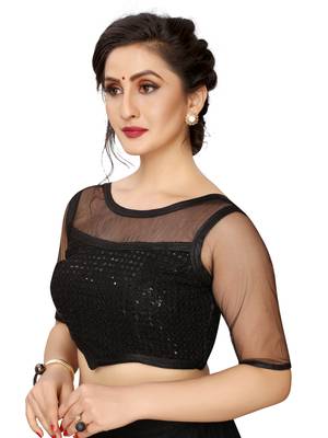 Black Net Fancy Blouse 3