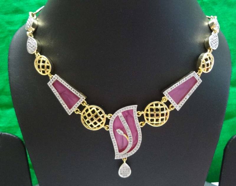 Silver Diamond necklaces