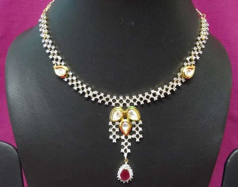 Silver Diamond necklaces