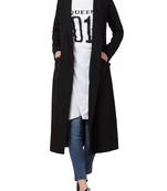 Black Double Breasted Coat For An Abaya Or Any Casual Attire