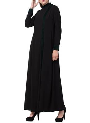 Black Very Elegant Abaya Like Dress For  Special Occasions 3