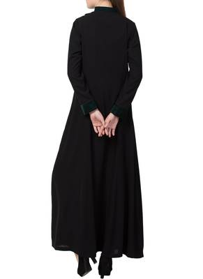 Black Very Elegant Abaya Like Dress For  Special Occasions 4