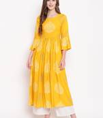 MustardForest rayon printed kurti