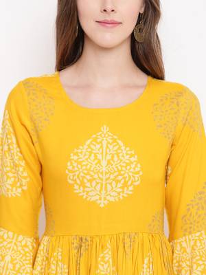 MustardForest rayon printed kurti 3