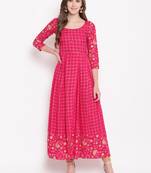 pankhuripink rayon printed kurti