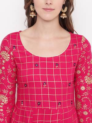 pankhuripink rayon printed kurti 3