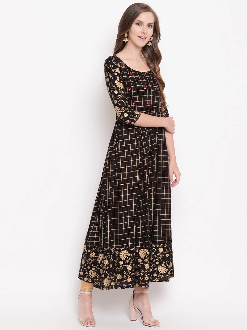 pankhuripink rayon printed kurti