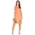 peach rayon stitched sleeveless kurtis