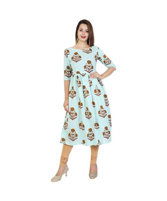 blue cotton stitched half_sleeve kurtis 1