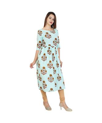 blue cotton stitched half_sleeve kurtis 2