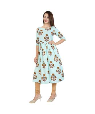 blue cotton stitched half_sleeve kurtis 3