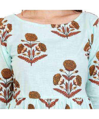 blue cotton stitched half_sleeve kurtis 5