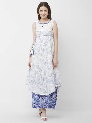 White printed cotton kurtas-and-kurtis 1