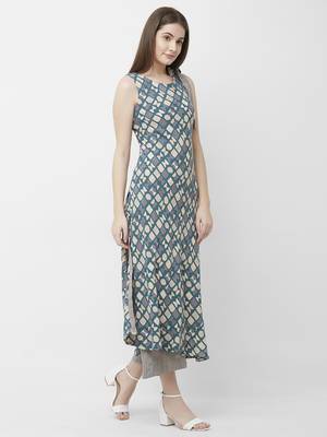 Multicolor printed rayon kurtas-and-kurtis 3