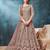Copper Rose Color Designer Wedding Wear Anarkali Suit