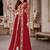 Red Gold Designer Wedding Wear Georgette Anarkali Suit