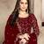 Dark Red Designer Wedding Wear Georgette Anarkali Suit