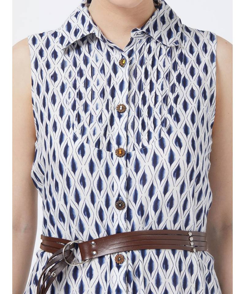 Viscose White Dress