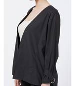 Women's Black Suede finish Viscose Jacket