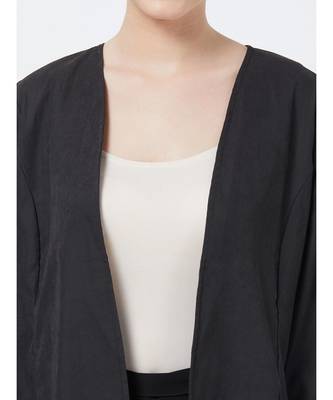 Women's Black Suede finish Viscose Jacket 2