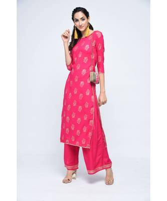 Beezing Pink kurta Set 1