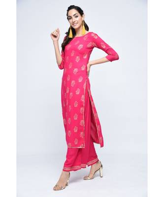 Beezing Pink kurta Set 3