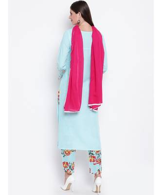 sky cotton kurta set 3