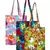 Eco-Friendly Multicolour Printed Canvas Shopping Bag Pack of Three