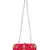 Adorn Embellished Faux Silk Clutch Pink & Gold