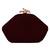 Glitz Embellished Velvet Clutch Maroon & Gold