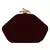 Glitz Embellished Velvet Clutch Maroon & Gold
