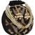 Dazzle Embellished Faux Silk Potli Black & Copper