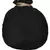 Dazzle Embellished Faux Silk Potli Black & Copper
