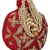 Dazzle Embellished Faux Silk Potli Red & Copper