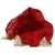 Dazzle Embellished Faux Silk Potli Red & Copper