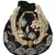 Dazzle Embellished Faux Silk Potli Black & Multi