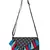 Snazzy Brown and Blue Printed Polyester Sling Bag with Multicolour Tassels