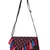 Snazzy Brown and Pink Printed Polyester Sling Bag with Multicolour Tassels
