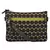 Geomet Brown and Green Printed Polyester Sling Bag with Multicolour Tassels